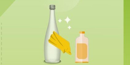 Method 1  - Step 1 - Clean the glass bottle