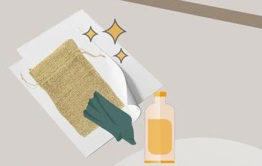 Method 1 - Step 2 - Clean and dry the fabric