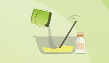 Method 1 - Step 2 - Mix the paint and paint thinner to make the dye
