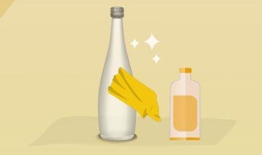 Method 2 - Step 2 - Clean the glass bottle
